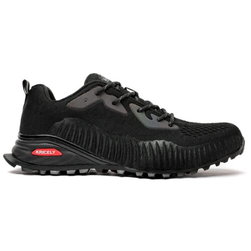 Kricely Men's Trail Running Shoes Sneakers for Men Black Size 7.5 Wide - Picture 3 of 8