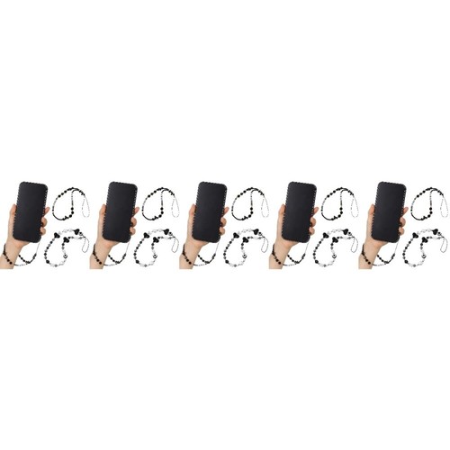 5 Count Handy Kette Perlenbesetztes Handy-Schlüsselband Lanyard Für Telefon - 第 1/12 張圖片