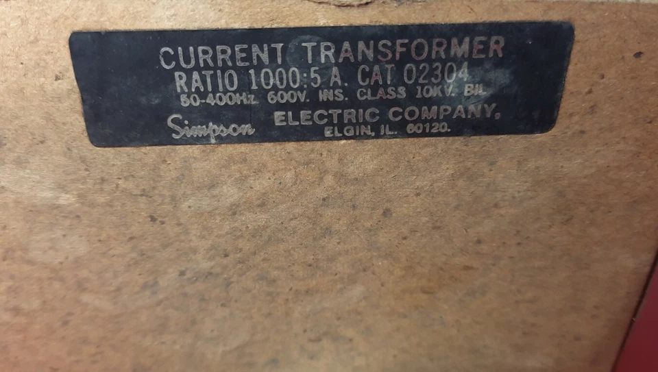 Simpson Current Transformer 02304 - Image 3 of 3