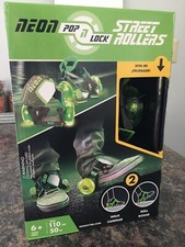 New Pop N Lock Skates Perfect For Christmas Green Color With Lights New In Box