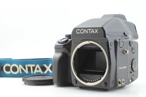 【Exc+5 w/ Strap】 Contax 645 Film Camera Body AE MF-1 MFB-1A 120 220 Back JAPAN