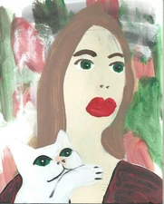 Chita with Rivera by  William Mayer new york artist surreal  impressionist