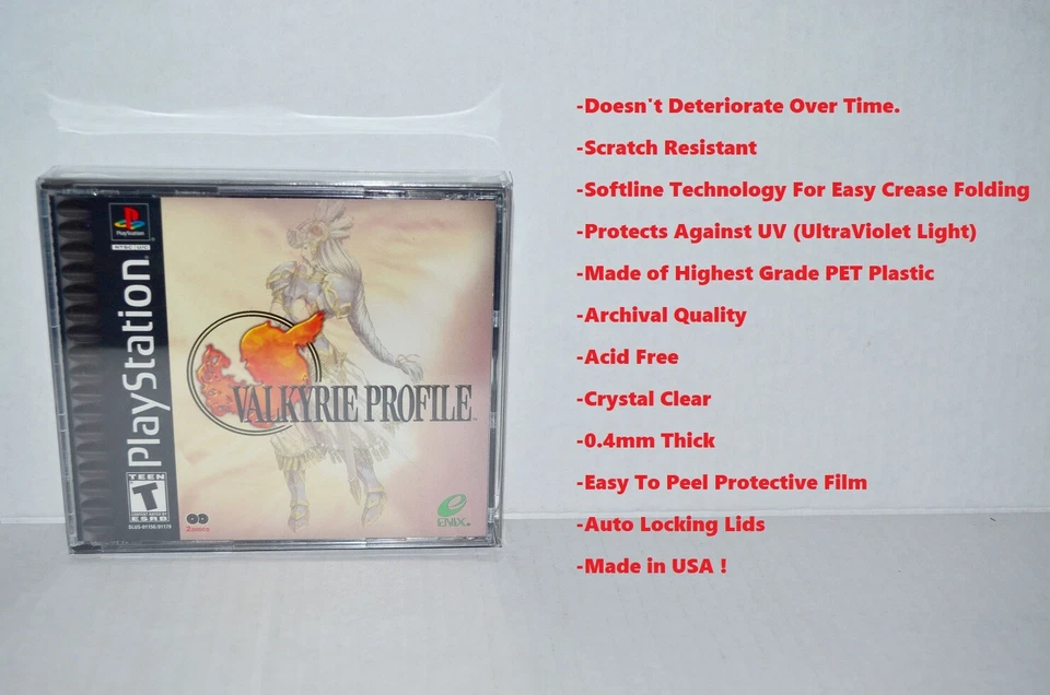 30 Sony PlayStation 1 PS1 Double Plastic Protective Cases Display Box Sleeves - Image 2 of 4