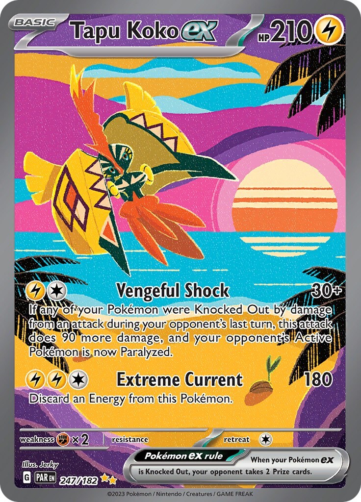 tapu Tapu Koko GX FULL ART ULTRA RARE 135/145 Pokemon SM