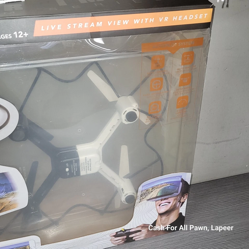 Sharper Image FPV Streaming Drone w/VR Headset 1st Person Viewing NIB RP $169.99 - Image 3 of 3