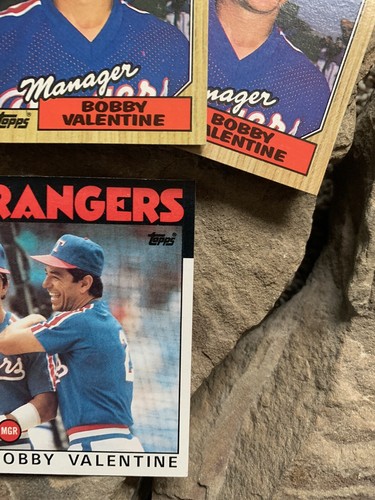 Bobby Valentine Baseball Cards. Texas Rangers - Picture 3 of 3
