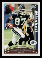 2004 Pacific CFL #95 Derrell Mitchell Toronto Argonauts Football Card