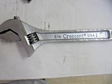 Cresent ~ CRESTOLOY ~ Alloy ~ 8" Adjustable Wrench ~ USA ~