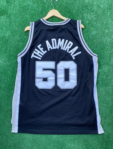 Vtg Adidas HWC David Robinson San Antonio Spurs Custom Admiral Jersey Size 2XL - Picture 3 of 6