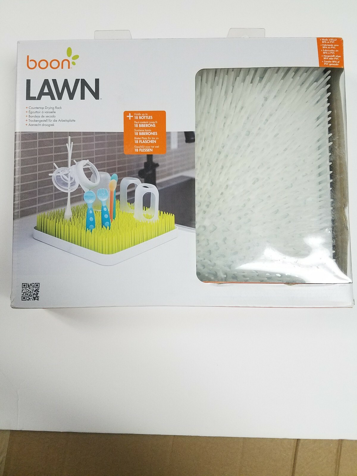 NEW Boon Lawn Winter White Countertop Drying Rack/Holder for Baby