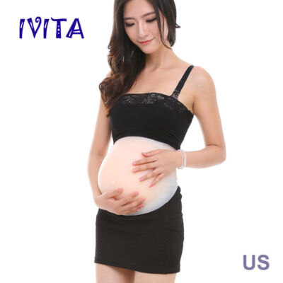 IVITA 2400g False Silicone Pregnant Belly Tummy Baby Bump 5-7