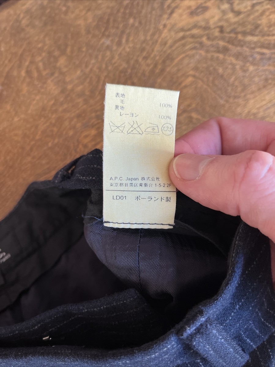 A.P.C ヴィンテージ Vintage APC Mens Pants, Sz 30 X 30. Indigo Pinstripe 100
