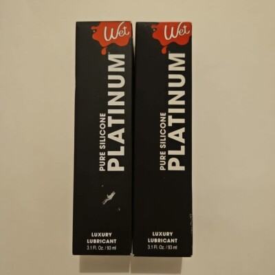 #ad Wet Platinum Silicone Based Personal Lubricant 3.1oz X2 $19.99