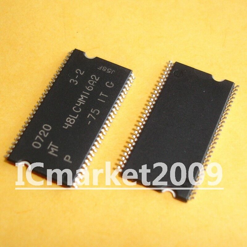2 PCS MT48LC4M16A2P-75IT:G TSOP-54 48LC4M16A2-75 64Mb SDR 2 PCS MT48LC4M16A2P-75IT:G TSOP-54 48LC4M16A2-75 64Mb SDR