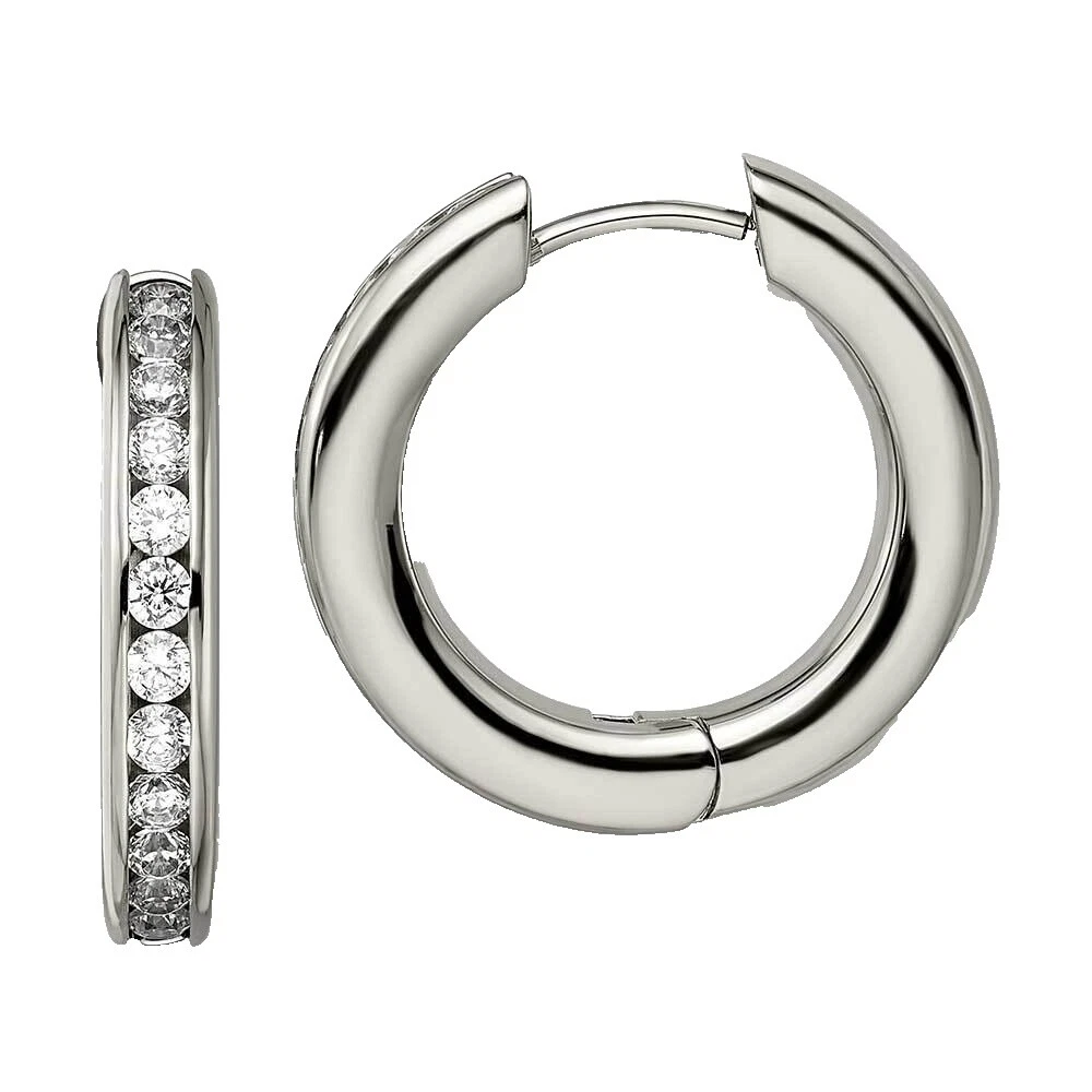 Titanium Hoop Fashion Earrings