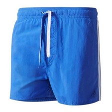 ADIDAS BJ8809 .BLUE 3 STRIPES - COSTUME UOMO - SHORT - MARE/PISCINA