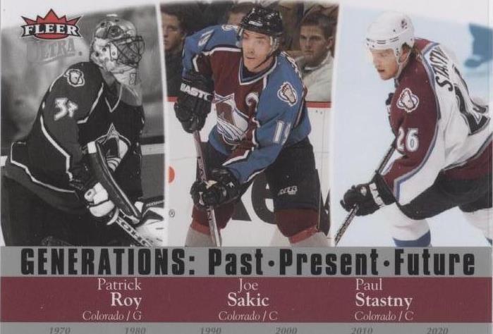 2007-08 Fleer Ultra - Joe Sakic Patrick Roy Paul Stastny #G2 - 1 of 1
