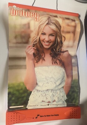 Britney Spears Musical Poster - Born To Make You Happy - 2000 Yaboom 