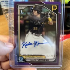 2024 Bowman Chrome - Purple Refractor Rookie Auto Kalae Harrison /250 (AU, RC)