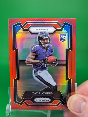 ROOKIES セット Zay Flowers Rookie Card 2023 Panini Prizm SSP Case Hit Red