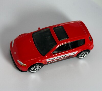 ホットウィール 92 HONDA CIVIC EG 10台 Hot Wheels '92 Honda Civic EG Red #95 95/250 - 2024 HW J