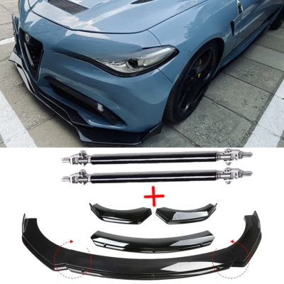 Front Bumper Lip Part Accessories Splitter Spoiler For Alfa Romeo Giulia Y