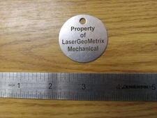 Laser Engraved Stainless Steel ID Tags