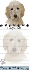 GOLDENDOODLE Die Cut List Pad/Note Pad with Magnetic Back