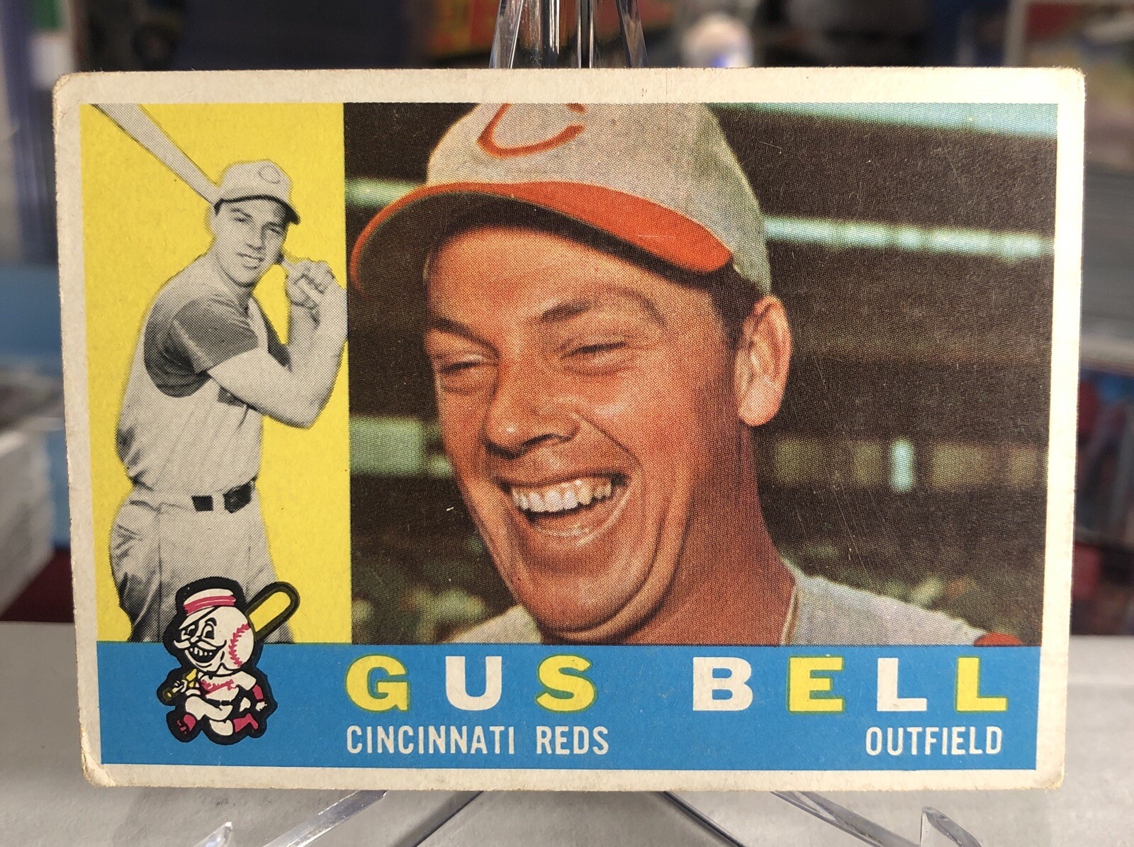 1960 Topps Gus Bell Cincinnati Reds Baseball WB Set-Break #235 | eBay