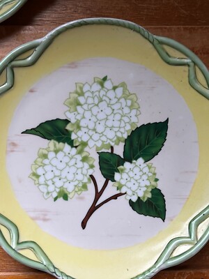 Lot of 2CBK Ltd. Yellow & Green w Purple & White Hydrangea