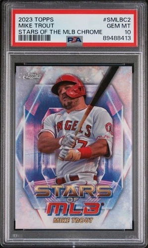 2023 Topps MIKE TROUT Stars of MLB Chrome #SMLBC2 PSA 10 Gem Mint - L.A. Angels