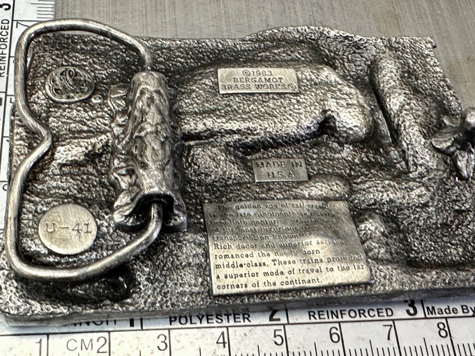 RR Train Steam Engine Under Bridge Collectors 70'… - image 7