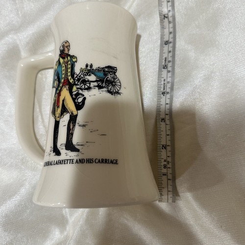 GENERAL WASHINGTON GENERAL LAFAYETTE MUG American Revolution US American History - Picture 4 of 8