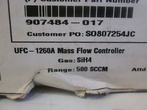 Unit UFC-1260A Mass Flow Controller MFC, SIH4, 500 SCCM, NIB - Picture 2 of 2
