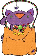 30 Custom Trick or Treat Cat Personalized Address Labels