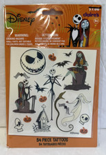 Disney Halloween Jack Skellington Nightmare Before Xmas 54 pc Tattoos Claire  s