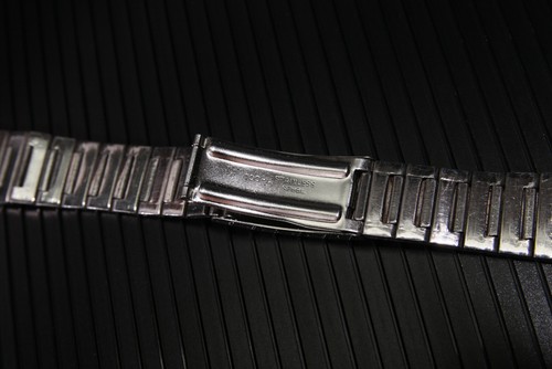 NOS Vintage SEIKO 1970 Bracelet Watch band Thick Link 18mm Straight *NO US SELL* - Foto 13 di 14