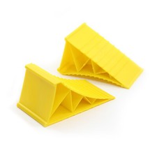 2x Cunei fermaruota XPOtool 220x125x100 mm Blocca ruota in plastica per camper