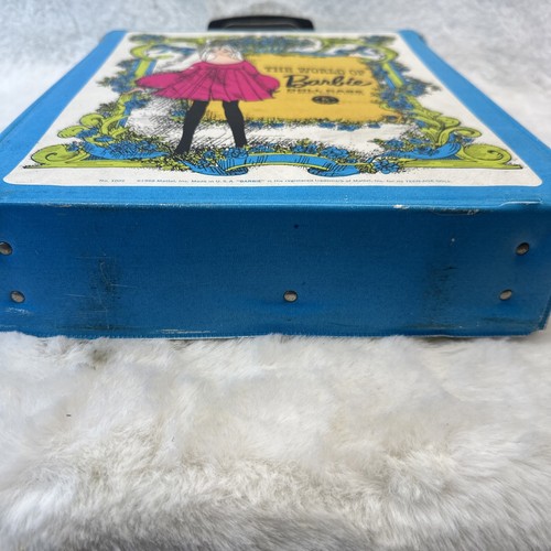 Vintage 1968 Mattel The World of Barbie Doll Carrying Case Retro Mod Teal Midge - Picture 9 of 19