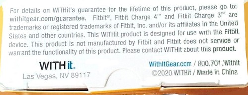 CON Banda Negra Silicona Fitbit Charge 3 y Fitbit Charge 4 (BANDA DE REPUESTO) - Imagen 8 de 8