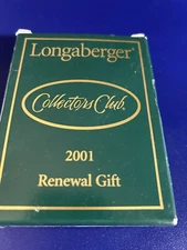 Longaberger Collectors Club 2001 Renewal Gift NIB Pewter Picture Frame 74802