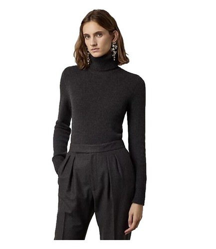 Vintage Ralph Lauren RL83 Hand Knit Wool Turtleneck Sweater