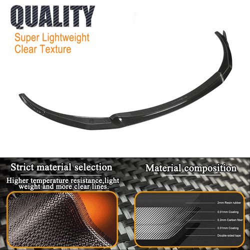 Carbon Frontsplitter Frontspoiler Spoilerlippe Für BMW 6er F06 F12 F13 M6 13-16 - Picture 9 of 13