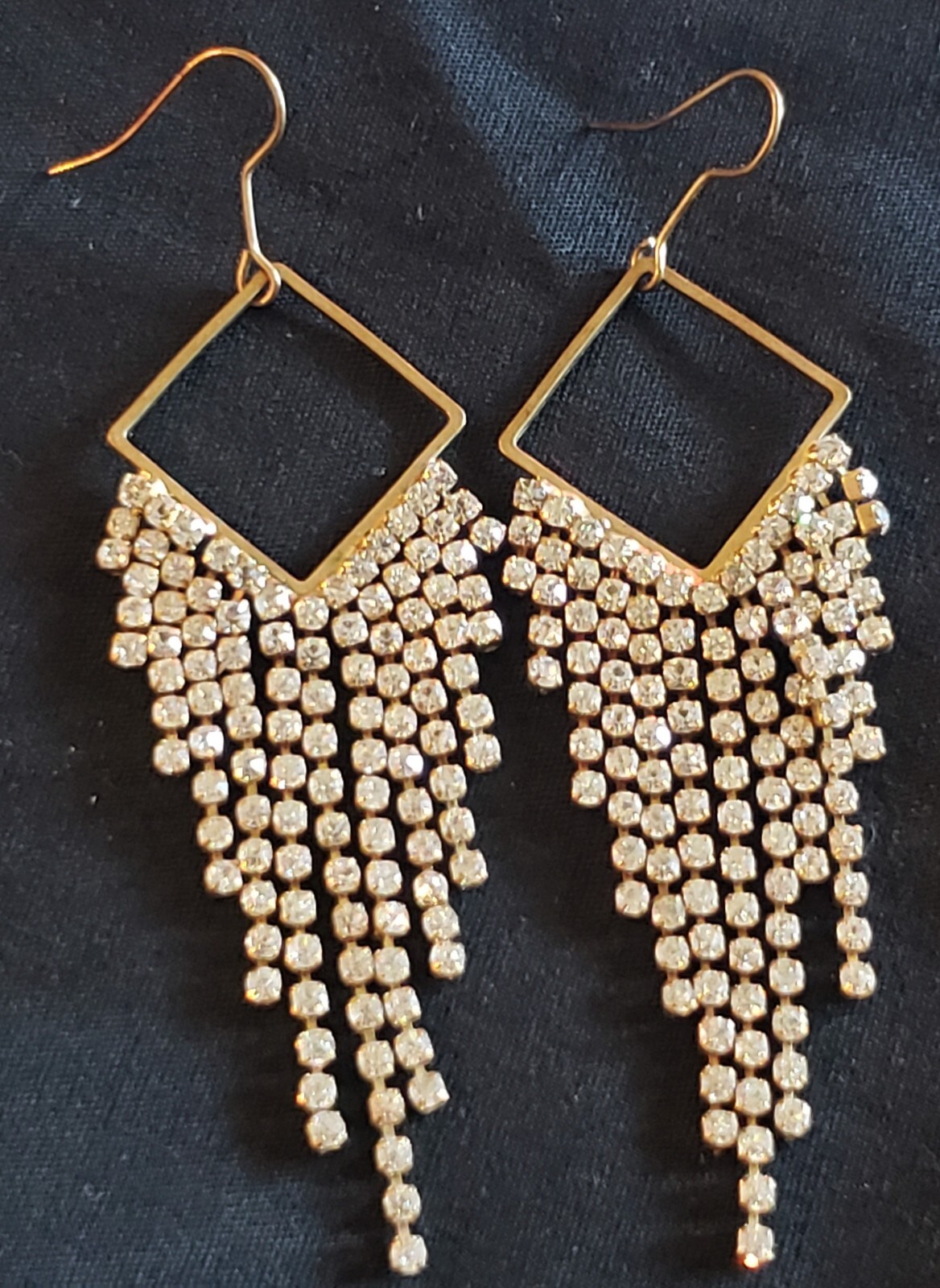 VTG Earrings Posts Studs Dangle Drop Drape Articu… - image 1