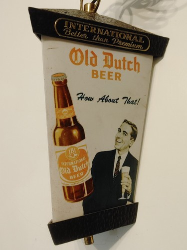 VINTAGE OLD DUTCH BEER HANGING LIGHT INTERNATIONAL BREWERYS INC. - Picture 3 of 10
