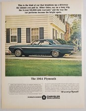 1963 Print Ad The 1964 Plymouth Fury 2-door Hardtop 5 Year50000 Mile Warranty 1963 Print Ad The 1964 Plymouth Fury 2-door Hardtop 5 Year50000 Mile Warranty