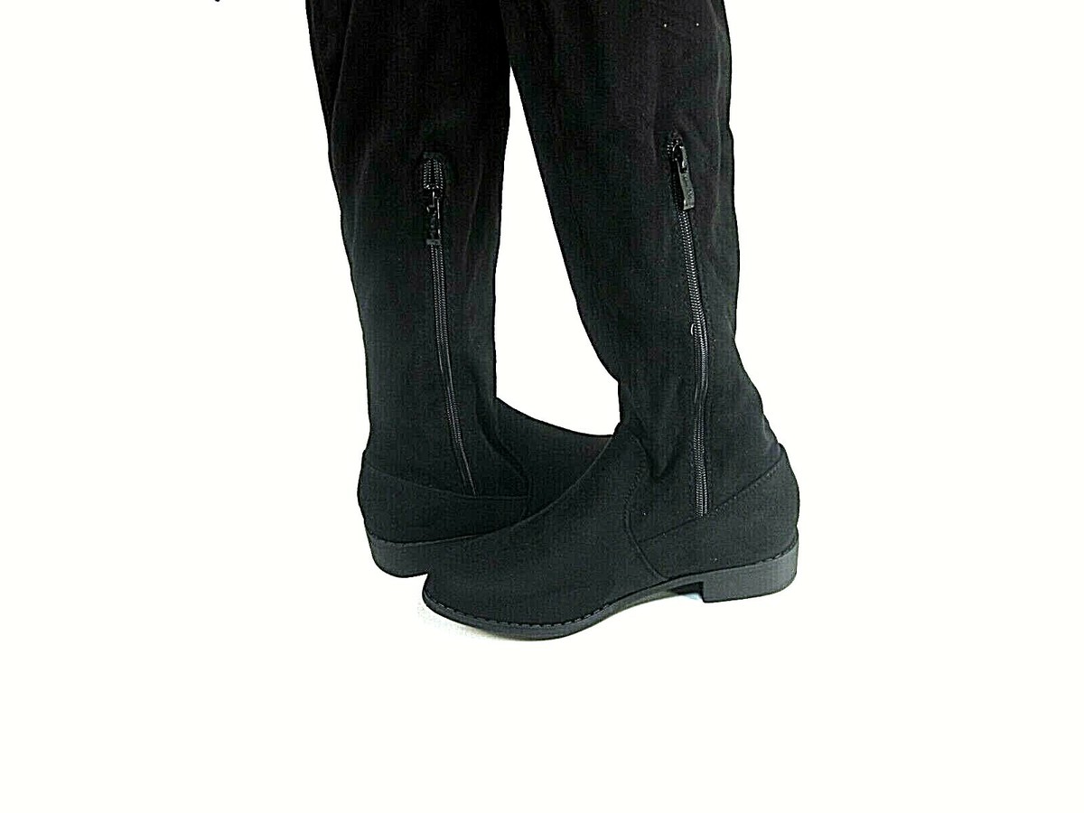 Nature Breeze Womens Over The Knee High Riding Boots Olympia-14OK Black  Size M