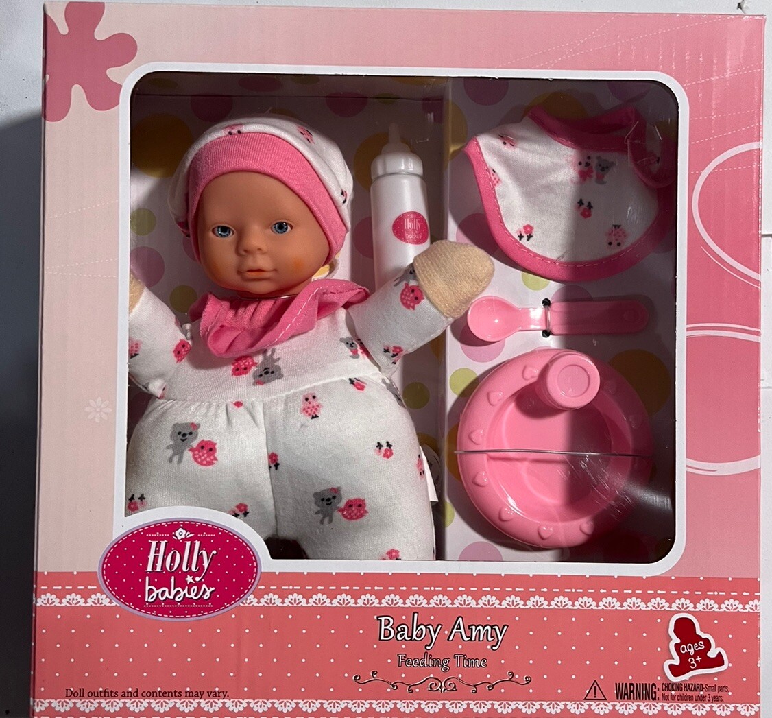 2023 Baby 8&rdquo; Doll Feeding Time Play Set 5 Pcs