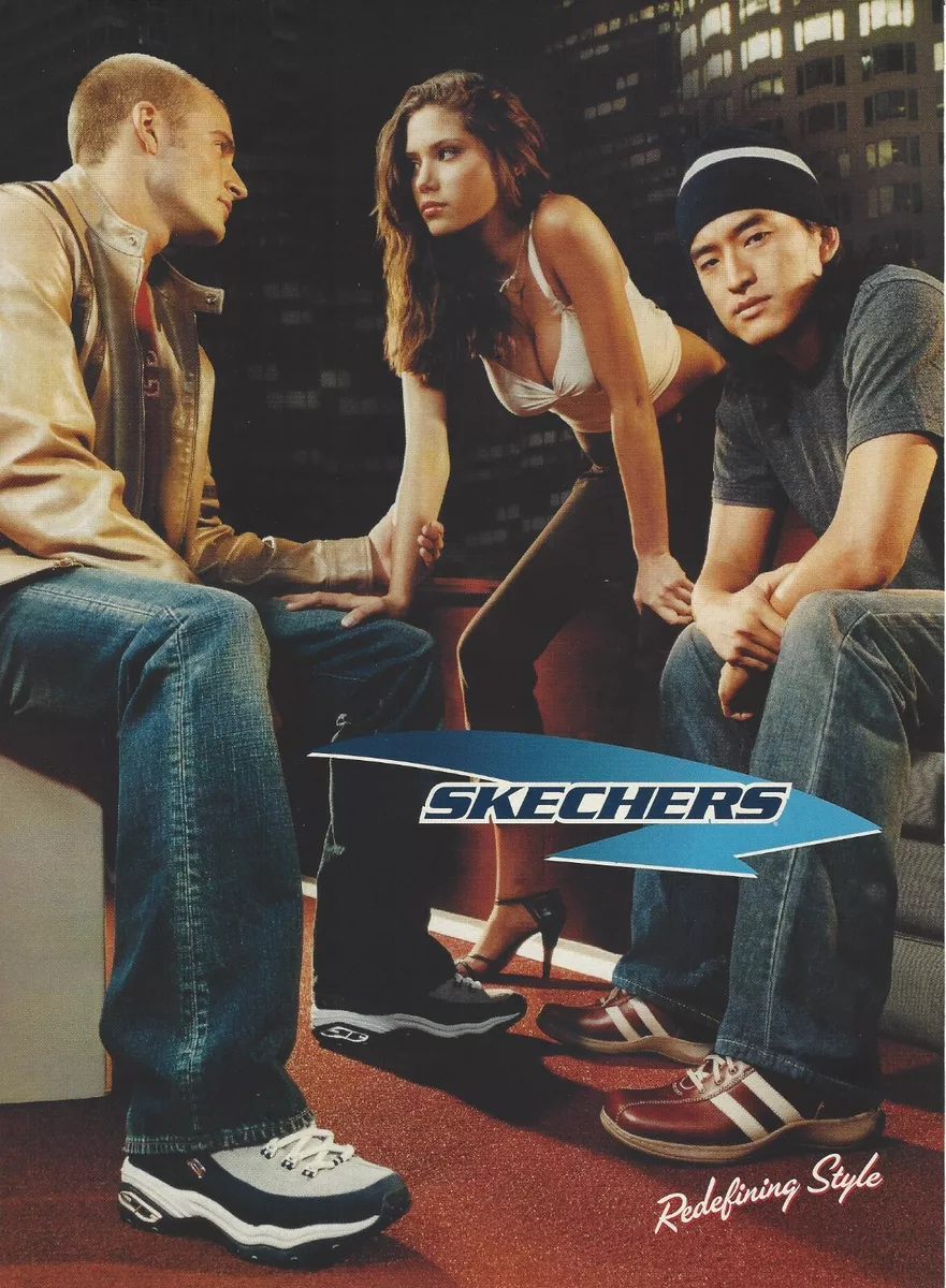 2004 Skechers Shoes Footwear Redefining Style Fashion print ad