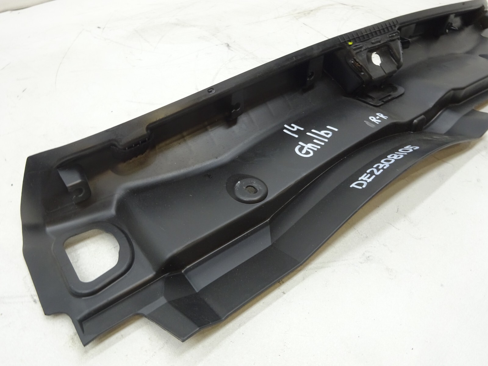 14-19 Maserati Ghibli Rear Truck Lock Latch Cover Sill Scuff Plate OEM DE2308105